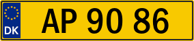 Trailer License Plate